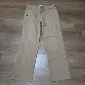 Duck Camp Brush Pants Mens 34R Tan Khaki Cotton Nylon Stretch Outdoor Hunting
